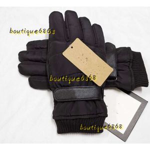 Vijf Vingers Handschoenen Mode Bont Merk Designer Dames Heren Winter Warme Handschoenen Hoge Kwaliteit Vijf Vingers Covers