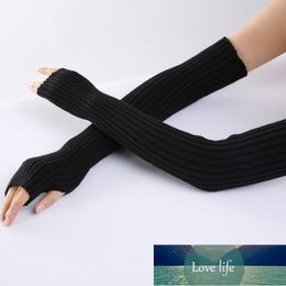 Vijf vingers handschoenen mode vrouwen winter warm arm warmer lange vingerloze zachte gebreide klassieke zuivere kleur 11 kleuren solide fabriek prijs expert ontwerp kwaliteit laatste