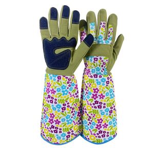 Guantes de cinco dedos Guantes de jardinería largos florales para mujer Guantes a prueba de espinas Guantes de jardín para poda de rosas con pantalla táctil Guantes de trabajo transpirables 231016