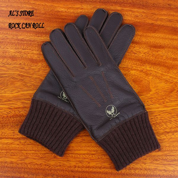 Cinq doigts gants GA10 Super offre véritable peau de chèvre épaisse bonne qualité cuir laine Durable Rider 5 tailles 230921