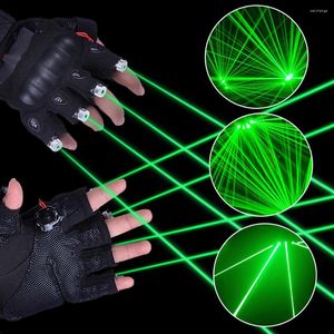 Gants à cinq doigts laser vert multi-lignes 4 têtes accessoires de performance de scène de lumière de faisceau pour DJ Disco Music Festival Live Nightclub Club Show