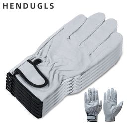 Vijf vingers handschoenen Hendugls 5pcs merk slijtvaste werkhandschoenen Ultradunne microfiber lederen veiligheidsghandschoen groothandel 320 230822