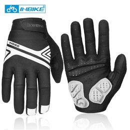 Handschoenen met vijf vingers INBIKE Fietshandschoenen Lange Vinger Fietssporthandschoenen Heren Dames Herfst Winter Touchscreen Fitness Klimmen MTB Fiets MF319 220921