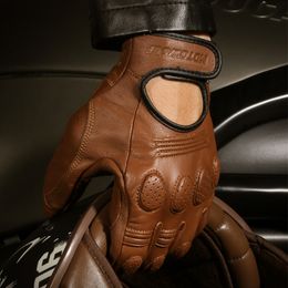 Gants à cinq doigts Gants en cuir Gants de moto Hommes Femme Écran tactile Respirant Moto Racing Équitation Moto Équipement de protection Gants de motocross 230821