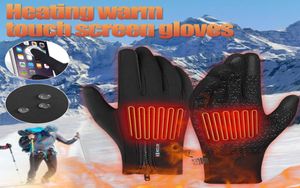 Cinq doigts gants homme écran tactile ski extérieur imperméable antidérapant pêche femmes coupe-vent sport hommes équitation 2022 hiver chaudfive3573825