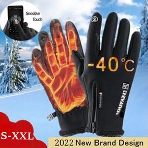 Handschoenen met vijf vingers Heren Winter touchscreen Zwarte kleur Motorhandschoenen Racing rijhandschoenen Thermische fleece gevoerde verwarmde rijhandschoenen 231023