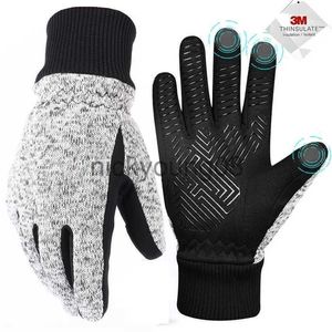 Gants à cinq doigts Moreok Gants d'hiver Thinsulate Thermal TouchScreen Ski Antidérapant Gel Vélo Vélo Cyclisme pour Hommes Femmes 211124 x0902