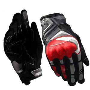 Vijf vingers handschoenen motorfiets ademende moto full vinger beschermend touchscreen guantes racing motorcross outdoor sporten 230816