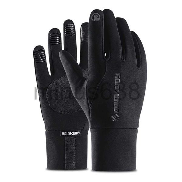 Guantes de cinco dedos para motocicleta, resistentes al agua, Gant Moto, antideslizantes, cálidos, a prueba de viento, pantalla táctil de invierno, Motocross, montar en motocicleta