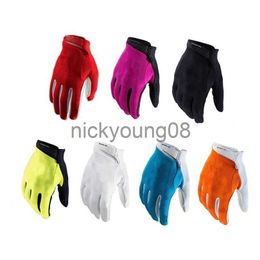 Cinq doigts gants une paire de gants de cyclisme impression 3D VTT vélo vélo sport antichoc doigt complet randonnée maille 211124 x0902
