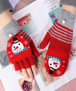 Vijf vingers handschoenen buiten kerstbrei dikk