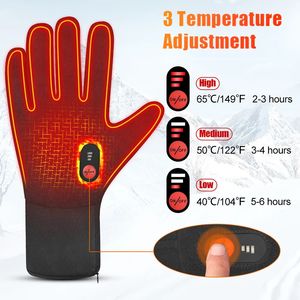 Gants à cinq doigts Savior Heat Gants chauffants à batterie rechargeable avec chauffage électrique Gants d'hiver Thermique Moto Mitaine Cadeau 231023