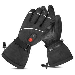 Gants à cinq doigts Gants de ski SAVIOR Heat Gants chauffants d'équitation Section épaisse Conception super chaude Doublure en peau de mouton Doublure polaire respirante Hommes Femmes 231218