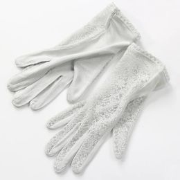 Cinq doigts gants sexy été femmes protection UV crème solaire court soleil naturel soie tricot mitaines mince mûrier soie conduite peau beauté gants K5 231016
