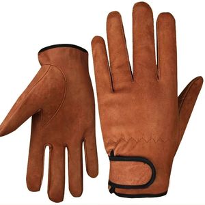 Cinq doigts gants gants en peau de mouton équitation conduite moto golf gant en cuir hommes travail 231201