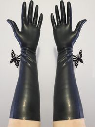 Cinq doigts gants mince 2D long doigt latex mitaines courtes sans couture cinq doigts fétiche chloration version 3D 230921