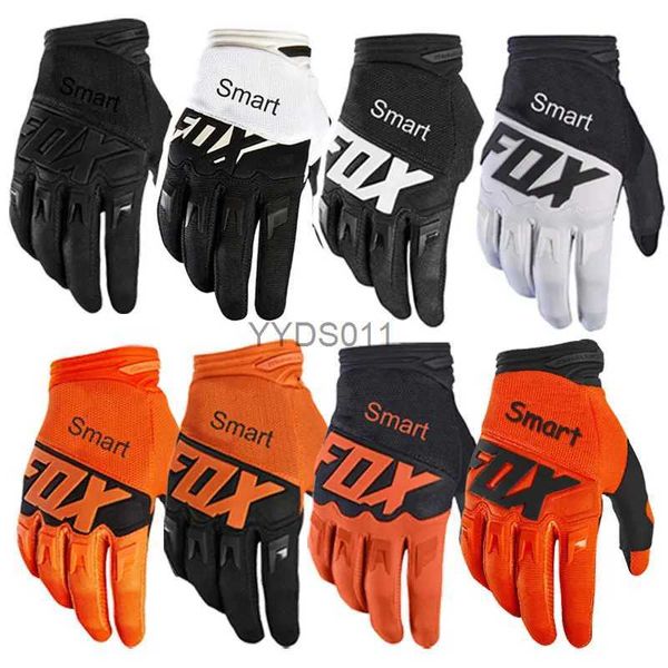 Guantes de cinco dedos Smartfox Top Race Guantes de ciclismo Fox Mountain Bicycle Road Bike Guantes de motocicleta BMX ATV MTB Enduro Guantes para motocross Young civet YQ231111