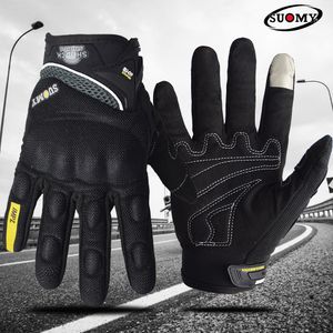 Vijf vingers handschoenen Suomy Motorcycle RBike Touch Screen Ademend Guantes Racing Summer Spring Men Women Luva DH 221110