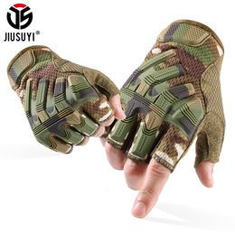 Guantes de cinco dedos Guantes tácticos sin dedos SUDOR Ejército Militar Airsoft Combate Paintball Tiro Caza Conducción Antideslizante Medio dedo Hombres Mujeres 230426