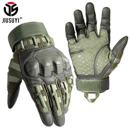 Cinq doigts Gants Tactique Plein Doigt Écran Tactile Armée Militaire PU Cuir Combat Tir Chasse Airsoft Travail Équipement De Protection Hommes Femmes 231114