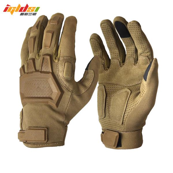 Cinco dedos Guantes Táctico Pantalla táctil Guantes Airsoft Paintball Militar Hombres Ejército Fuerzas especiales Antideslizante Bicicleta Dedo completo Gimnasio 230921