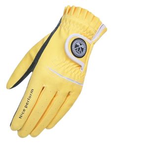 Guantes Five Fingers The golf guantes dama antideslizante blanco sin dedos 231010