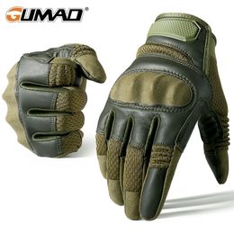 Five Fingers Gants Écran Tactile En Cuir PU Gants Tactiques Armée Militaire Combat Airsoft Randonnée Cyclisme Escalade Tir Plein Doigt Mitaines Hommes 220909