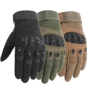 Cinq doigts gants écran tactile tactique militaire plein doigt Paintball Airsoft conduite moto léger en fibre de carbone Combat 221110