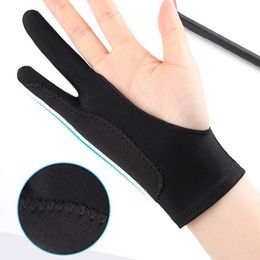 Cinq doigts gants deux doigts artiste anti-tactile gant pour dessin tablette main droite et gauche écran anti-salissure Board283K