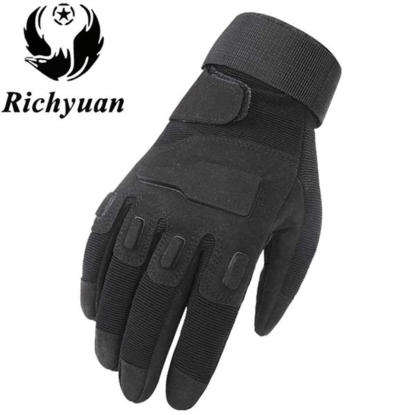 Cinq doigts gants nous militaires tactiques gants sports de plein air armée doigt complet combat moto antidérapant en fibre de carbone tortue coquille gants 220921