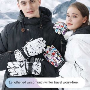 Guantes de cinco dedos Guantes cálidos Hombres Esquí Guantes de trabajo impermeables con calefacción Guantes de invierno de lujo Guantes Mujer Accesorios de invierno Guantes Mujer Termicos L230804