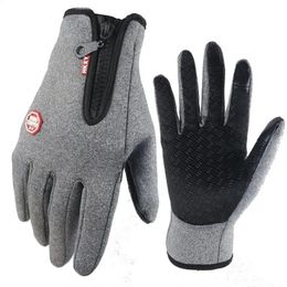 Handschoenen met vijf vingers Winterfleece voor heren Dames Touchscreen Warm Buiten Fietsen Rijden Koud Weerstand Winddicht Antislip 231013