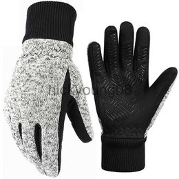 Cinq doigts gants gants d'hiver 20 Thinsulate thermique temps froid chaud course écran tactile vélo pour hommes femmes 220812 x0902