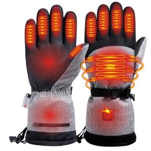 Cinq doigts gants hiver otton chauffage chauffe-main électrique thermique imperméable snowboard cyclisme moto vélo ski extérieur 230823