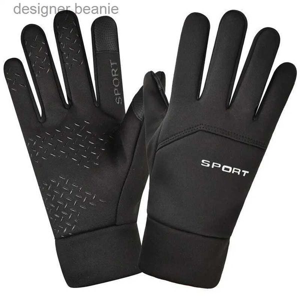 Cinco dedos Guantes Invierno Deportes al aire libre Correr G Cálido Pantalla táctil Gimnasio Fitness Dedo completo Gs para hombres Mujeres Punto Magic GSL231103