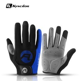 Cinq doigts gants femmes hommes gants de cyclisme doigt complet gants de vélo anti-dérapant gel pad moto VTT vélo de route gant Luva mitaine à vendre 220921