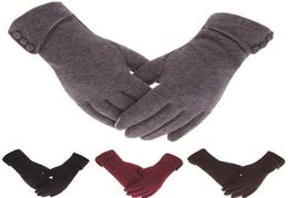 Vijf vingers handschoenen dames touchscreen winter herfst warme pols wanten rijden drijven ski winddicht handschoenhandschoenhandschoenen1779151