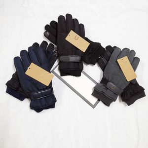 Cinq doigts gants de ski pour hommes chaud cyclisme conduite mode hiver chaud gants de ski sports de plein air imperméable hommes gant d'escalade