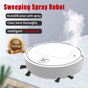 Cinq dans un nettoyage intelligent robot ménage sans fil aspirateur à vide électrique Automatique Spray Humidificateur Nettoyer 240510