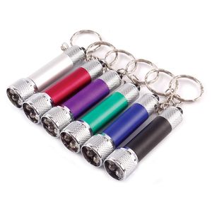 Torches Five Led mini alliage d'aluminium petite lampe de poche porte-clés Potable pour l'aventure de grotte de voyage en plein air