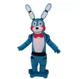 Vijf nachten bij Freddy's FNAF Toy Creepy Blue Bunny Mascot Mascot Costume Handmade Suits Party -jurk Outfits Kledingadvertentie Promotie Carnaval