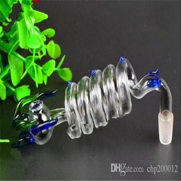 Pot de dragon à cinq anneaux ﾠ, Accessoires pour bangs en verre en gros, Pipe à eau en verre pour fumer, Livraison gratuite