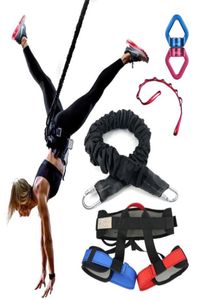 Costume cinq pièces bande de danse aérienne Bungee entraînement Fitness antigravité Yoga résistance formateur bande de résistance kit de formation2359040