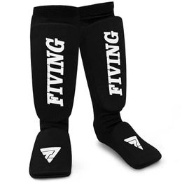 Fiving Cotton Boxing Shin Guards MMA Inteptep Ankle Shin Guards TKD Taekwondo Mat Muay Thai Training Shin Guards 240322