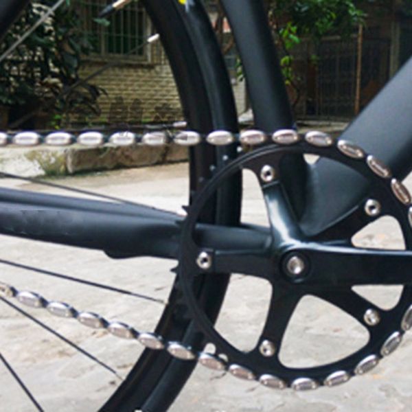 Crankset de vélo à vitesses fixe 49t à une seule vitesse intégrée Crand Chain de roue plaque dentaire Plaque de vélo de vélo Pièces de vélo