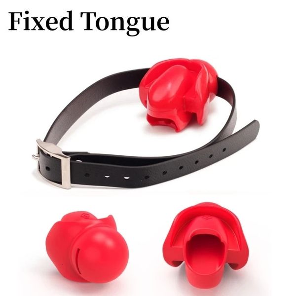 Langue fixe Silicone Gag ballon d'eau jeu adulte joug Bondage Couple produit de contrôle érotique Sex Shop 240117