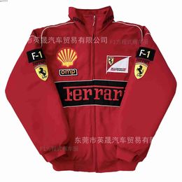 FJNE 2023 Heren Jackets F1 Racing Suitmen's Suit Explosive Arcade Motorfietsen Vrijvorder aan de Amerikaanse hiphopstijl geborduurde herfst en winter