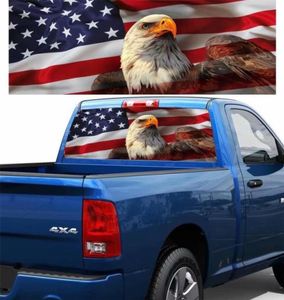 Vlag Eagle Pickup Truck Achterruit Sticker SUV Auto Sticker0134909303285799