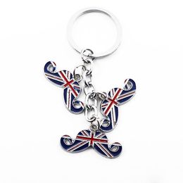 Vlag keychain verschillende vormen Britse stijl hangschenk gave voorkeur auto Verenigd Koninkrijk Amerikaanse buitenlandse zaken geschenken Llavero de la Bandera Americana Del Reino Unido