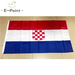 Drapeau de Banate de croatie 3 5 pieds 90cm 150cm, bannière en Polyester, décoration volante, drapeau de jardin de maison, cadeaux festifs 245w